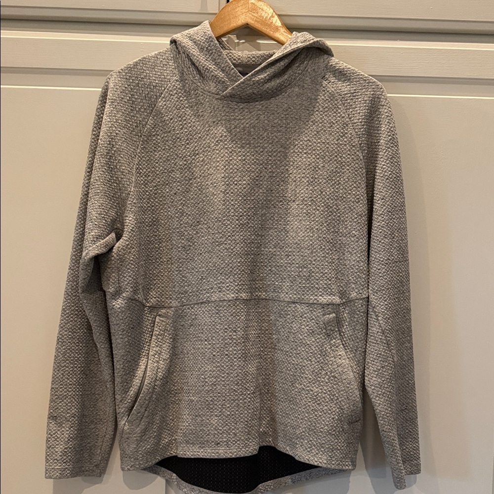 Gray Textured Mens Lululemon Hoodie